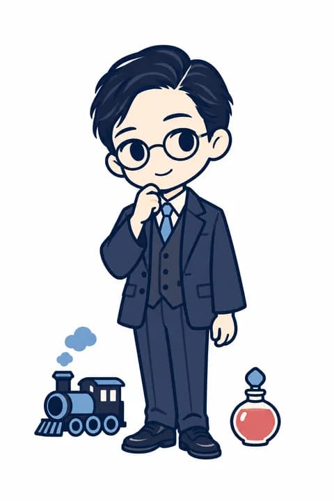 大阪圭吉の案内キャラクター（イラスト）